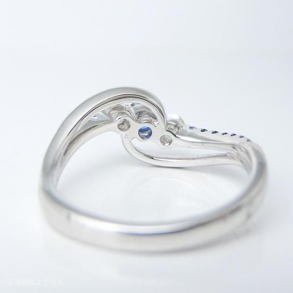 ダイヤモンドさん専用 サファイア ダイヤモンドリング SA 0.44ct D 0.26ct K18WG