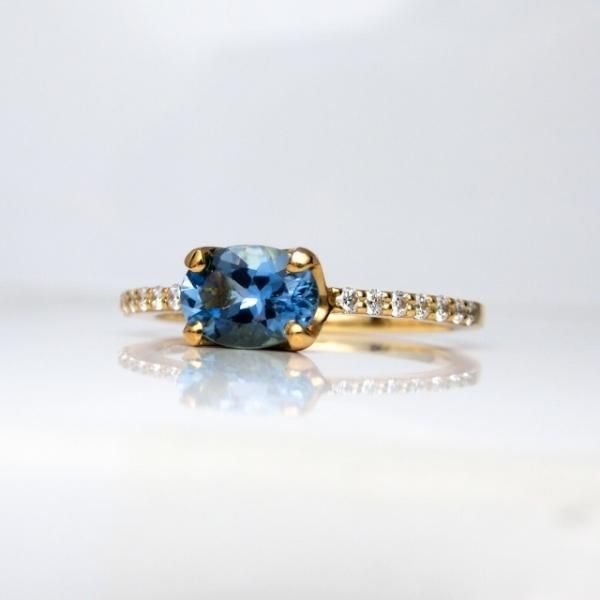 サンタマリアアクアマリン ダイヤモンドリング AQ 0.62ct D 0.11