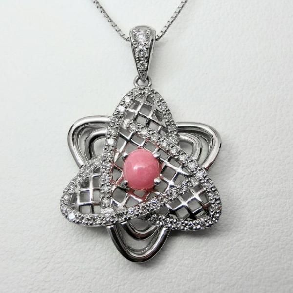 コンクパール ダイヤモンドネックレス CP 0.85ct D 0.45ct 45cm