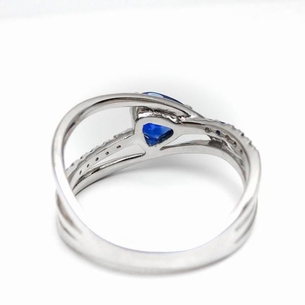 サファイア ダイヤモンドリング SA1.09ct D 0.09ct SA 0.04ct Pt900 サファイア ダイヤモンドリング SA1.09ct D 0.09ct SA 0.04ct Pt900