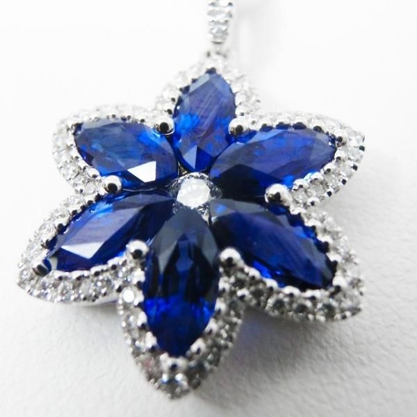 【専用商品】K18 WG サファイア、ダイヤモンドネックレストップ K18WGサファイア/ダイヤモンドネックレス | ポンテヴェキオ公式