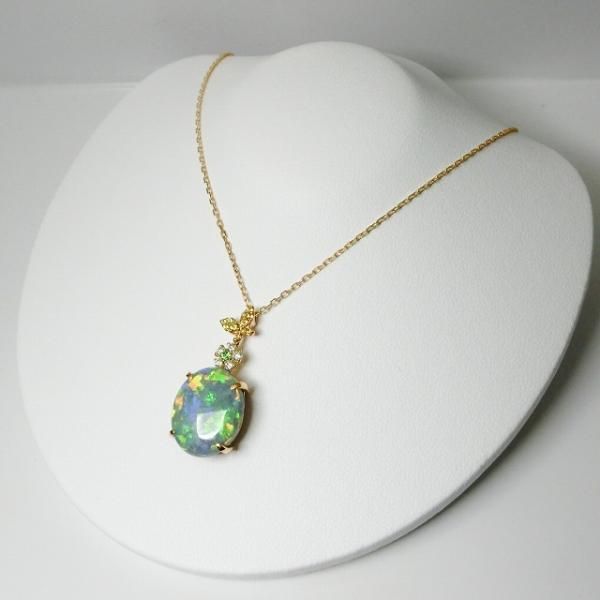 ブラックオパール ダイヤモンドネックレス BO 4.13ct D 0.07ct ブラックオパール ダイヤモンドネックレス BO 4.13ct D 0.07ct