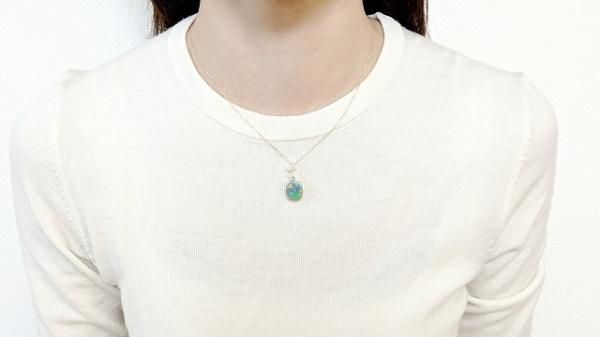 ブラックオパール ダイヤモンドネックレス BO 4.13ct D 0.07ct ブラックオパール ダイヤモンドネックレス BO 4.13ct D 0.07ct
