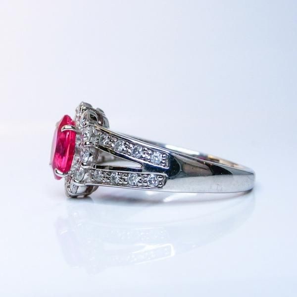 アフガニスタン産非加熱ルビー ダイヤモンドリング R 1.113ct D アフガニスタン産非加熱ルビー ダイヤモンドリング R 1.113ct D