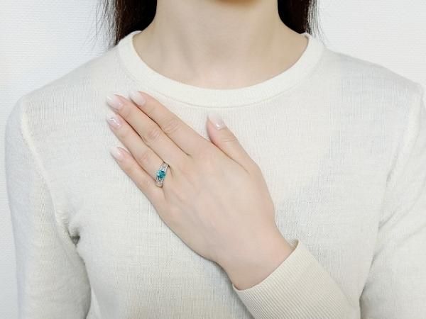 グランディディエライトダイヤモンドリング D 1.418ct D 0.28ct
