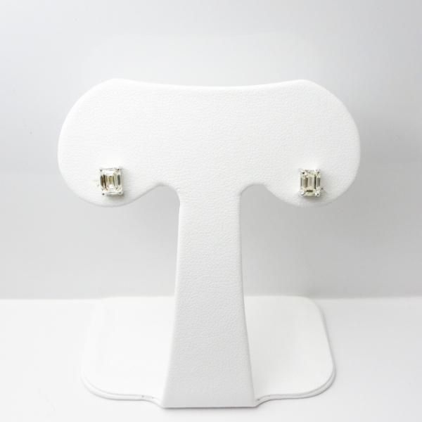 エメラルドカットダイヤモンドピアス D 0.604ct M-VS1 D 0.555ct エメラルドカットダイヤモンドピアス D 0.604ct M-VS1 D 0.555ct