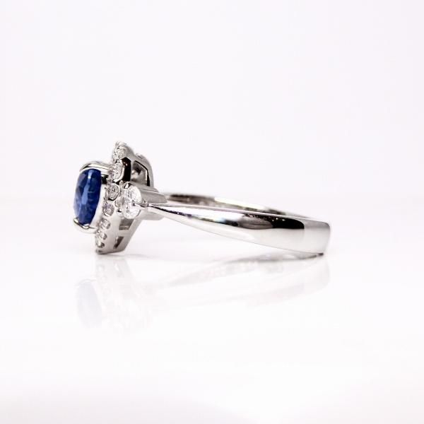コーンフラワーカラーサファイア ダイヤモンドリング SA 1.244ct