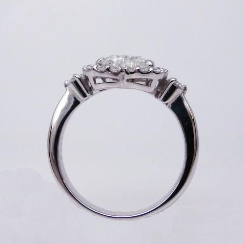 ハートシェイプダイヤモンドリング D 1.001ct F-SI2 D 0.33ct ハートシェイプダイヤモンドリング D 1.001ct F-SI2 D 0.33ct
