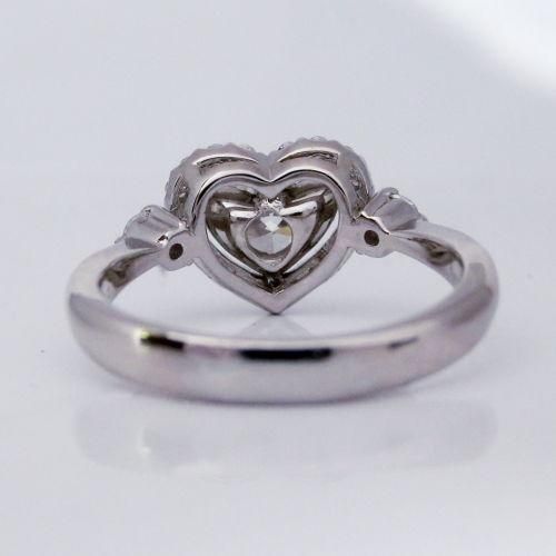 ハートシェイプダイヤモンドリング D 1.001ct F-SI2 D 0.33ct ハートシェイプダイヤモンドリング D 1.001ct F-SI2 D 0.33ct
