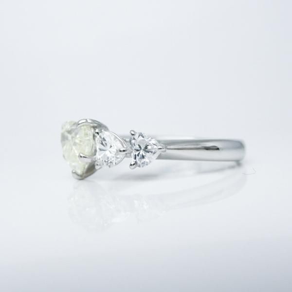 ハートシェイプダイヤモンドリング D 1.01ct LY-SI1 D 0.70ct ハートシェイプダイヤモンドリング D 1.01ct LY-SI1 D 0.70ct