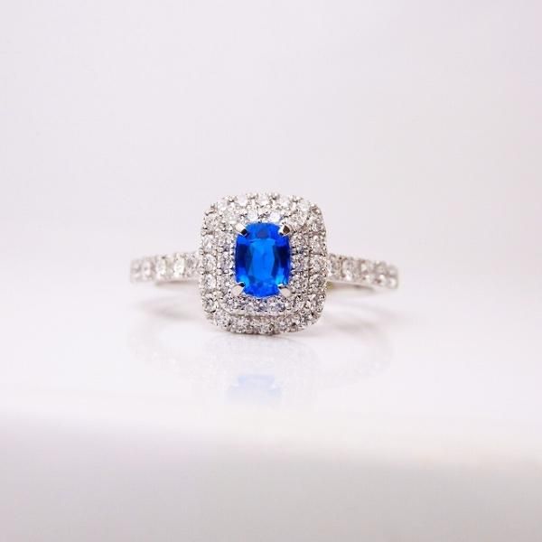 特選アウイナイト ダイヤモンドリング HA 0.219ct D 0.41ct Pt900 日