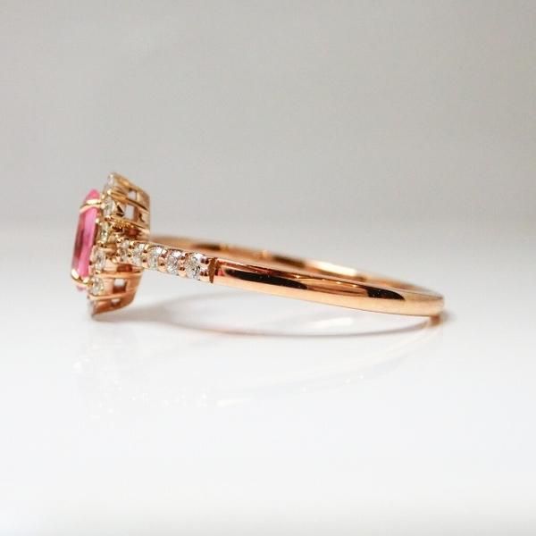 パパラチアサファイア ダイヤモンドリング PDS 0.472ct D 0.18ct パパラチアサファイア ダイヤモンドリング PDS 0.472ct D 0.18ct