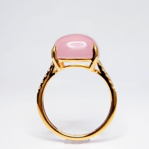 スターローズクォーツダイヤモンドリング QU 7.35ct D 0.13ct スターローズクォーツダイヤモンドリング QU 7.35ct D 0.13ct