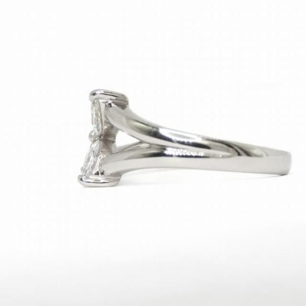 Dカラー マーキスカットダイヤモンドリング D 0.742ct Pt900 AGT Dカラー マーキスカットダイヤモンドリング D 0.742ct Pt900 AGT