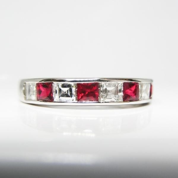 VIVID RED ピジョンブラッド ルビー ダイヤモンド リング Pt900