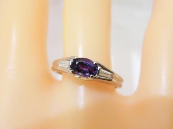 ブラジル産アレキサンドライト ダイヤモンドリング AX 0.38ct D ブラジル産アレキサンドライト ダイヤモンドリング AX 0.38ct D