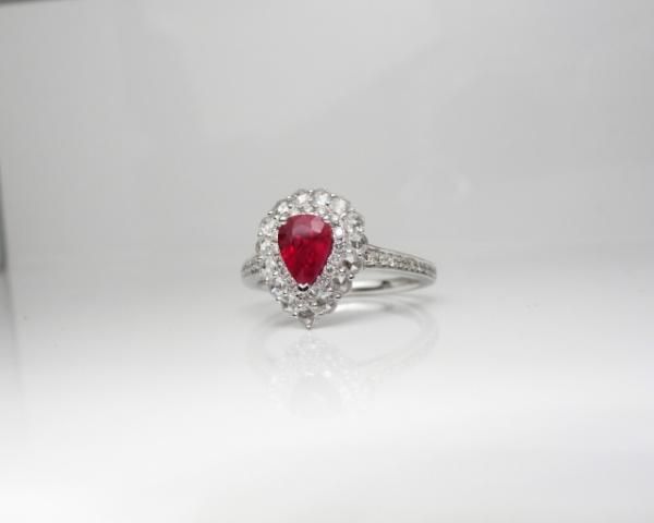 ルビー ローズカットダイヤモンドリング R 0.77ct D 0.24ct D ルビー ローズカットダイヤモンドリング R 0.77ct D 0.24ct D