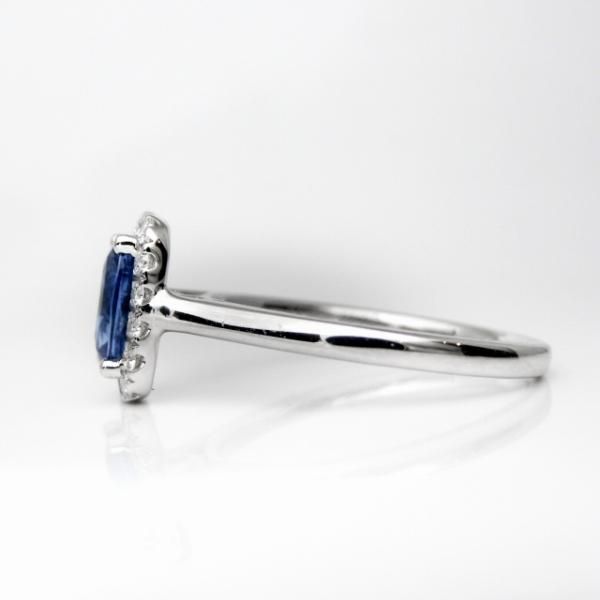 今話題のアイテムを 1.01ct SA ダイヤモンドリング サファイア D K18WG 0.18ct アクセサリー
