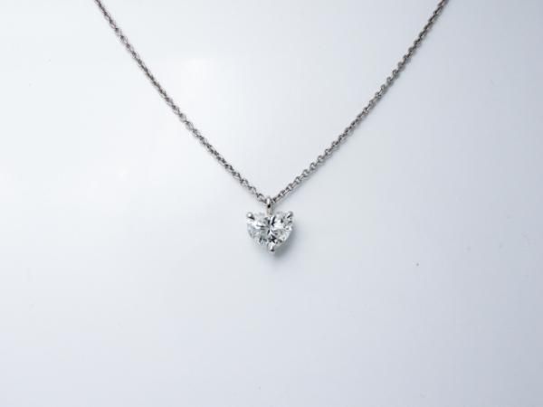 【リメイク】PT ダイヤモンド ネックレス 0.513CT F SI2 ハートシェイプ