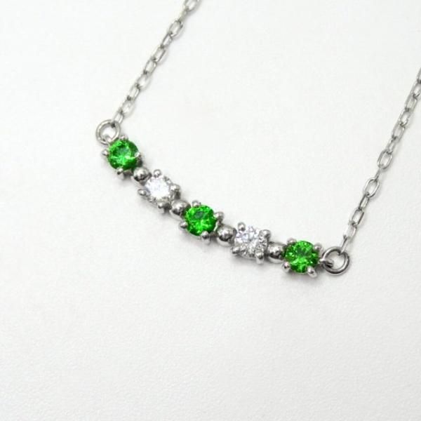 ǥޥȥɥͥå ɥͥå쥹 DTG 0.18ct D 0.08ct 40cm Pt900 и̽