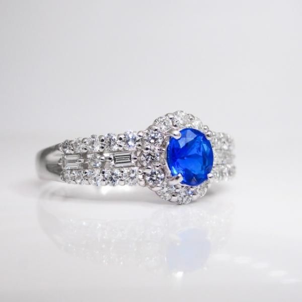 アウイナイト ダイヤモンドリング HA 0.297ct D 0.50ct Pt900 日