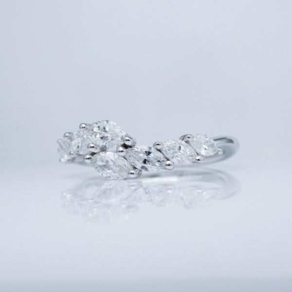 K18 マーキスカット ダイヤ リング 楽天市場】ダイヤモンド リング マーキス カット 0.24ct レディース