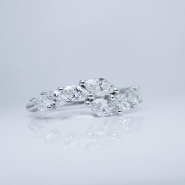 特選マーキスカットダイヤモンドリング D 0.90ct K18WG