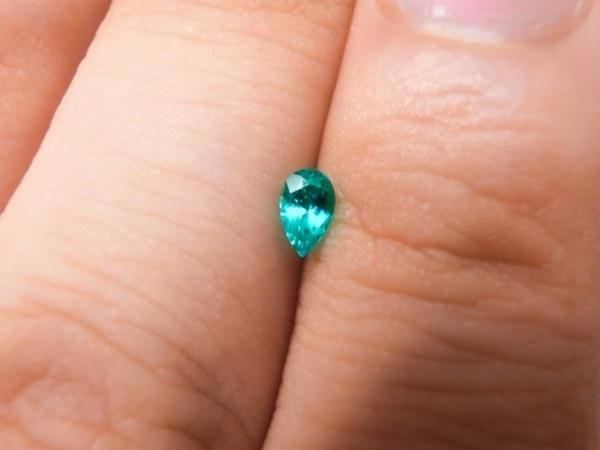 ブラジル産パライバトルマリンルース PA 0.154ct 中央宝石鑑別