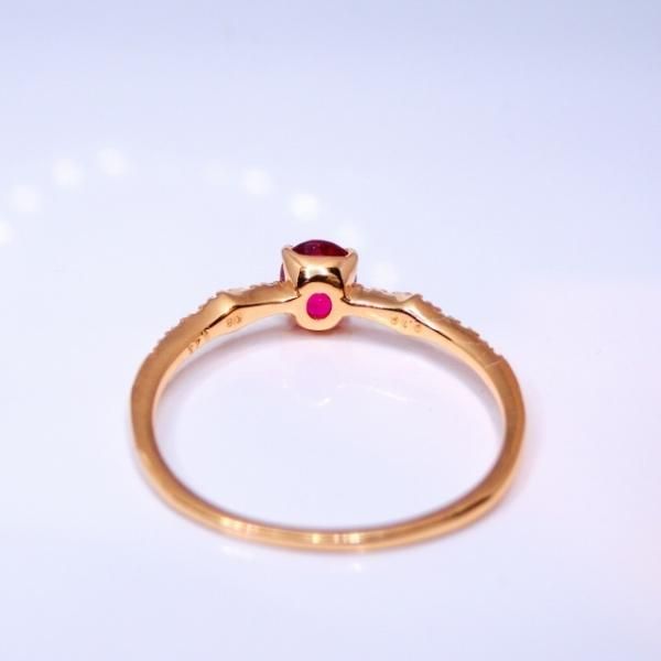 ルビー ダイヤモンドリング R 0.45ct D 0.10ct K18YG C-LINE ルビー ダイヤモンドリング R 0.45ct D 0.10ct K18YG C-LINE