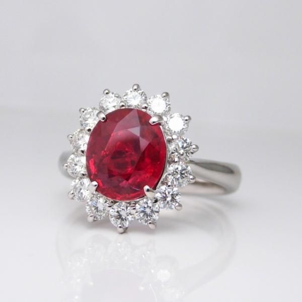 Ǯԥ֥åɥ顼ӡ ɥ R 2.05ct D 0.62ct Pt900 GRS̽