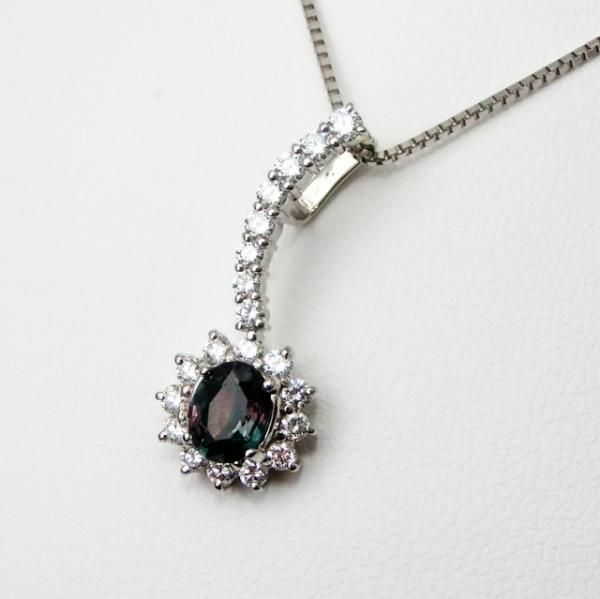 ֥饸뻺쥭ɥ饤 ɥͥå쥹 AX 0.49ct D 0.37ct 45cm Pt900 JGGC̽