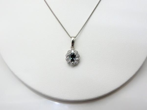 ブラジル産アレキサンドライト ダイヤモンドネックレス AX 0.19ct D ...