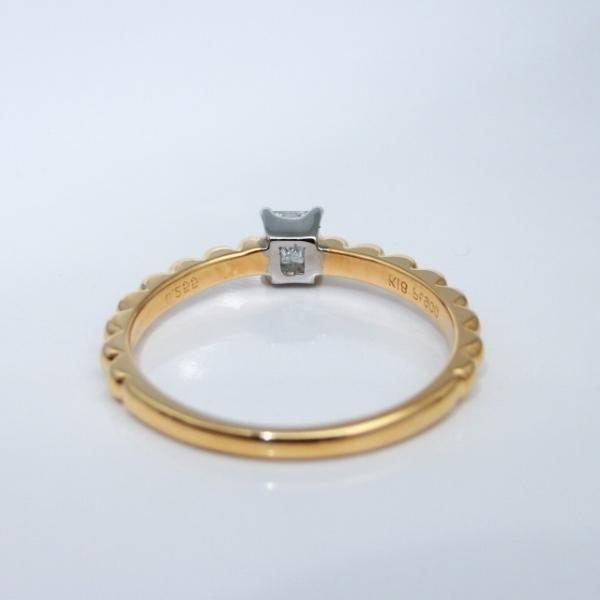 プリンセスカットダイヤモンドリング D 0.255ct F-SI1 K18/Pt900 プリンセスカットダイヤモンドリング D 0.255ct F-SI1 K18/Pt900
