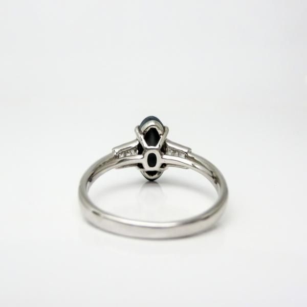 ブラックオパール ダイヤモンドリング BO 0.987ct D 0.20ct Pt900