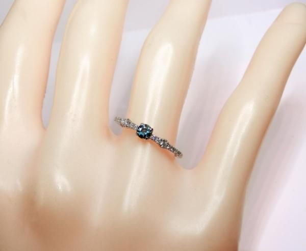 ブラジル産アレキサンドライト ダイヤモンドリング AX 0.16ct D ブラジル産アレキサンドライト ダイヤモンドリング AX 0.16ct D