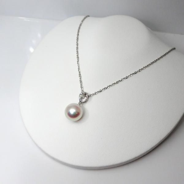 特選あこや真珠 ダイヤモンドネックレス P 9.05mm D 0.03ct 45cm 特選あこや真珠 ダイヤモンドネックレス P 9.05mm D 0.03ct 45cm