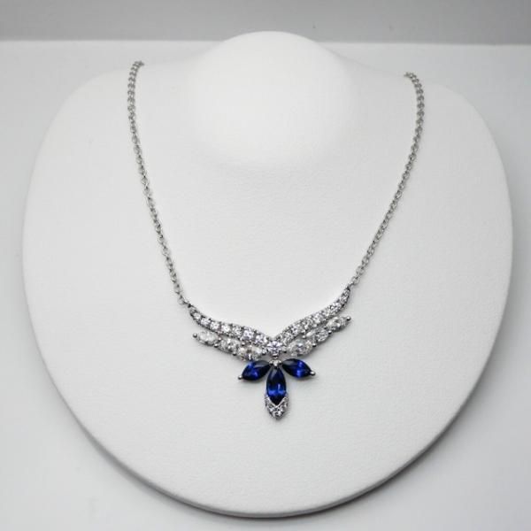 サファイア ダイヤモンドネックレス SA 0.97ct D 1.18ct 45cm サファイア ダイヤモンドネックレス SA 0.97ct D 1.18ct 45cm