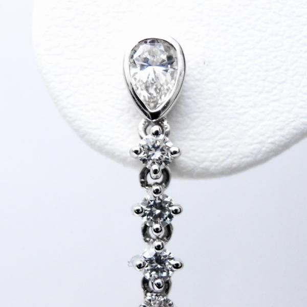 ペアシェイプダイヤモンドピアス D 2.17ct D 0.59ct K18WG ペアシェイプダイヤモンドピアス D 2.17ct D 0.59ct K18WG
