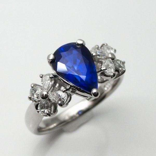 特選ロイヤルブルーカラーサファイア ダイヤモンドリング SA 2.054ct D