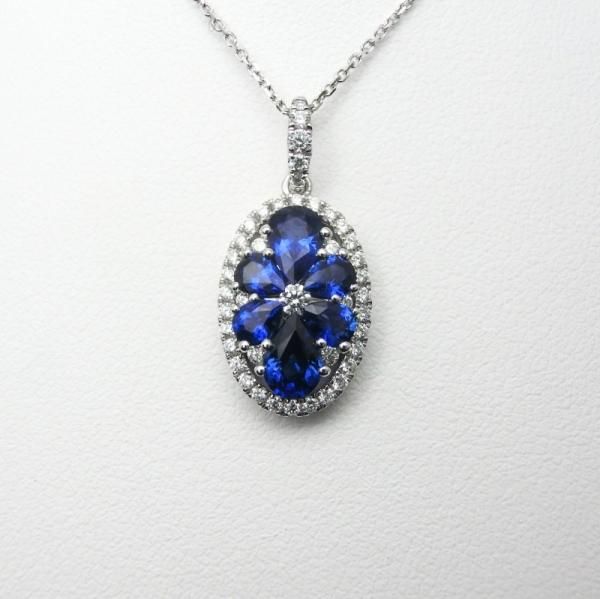 サファイア ダイヤモンドネックレス SA 1.67ct D 0.33ct 45cm