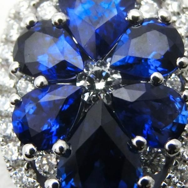 サファイア ダイヤモンドネックレス SA 1.67ct D 0.33ct 45cm K18WG