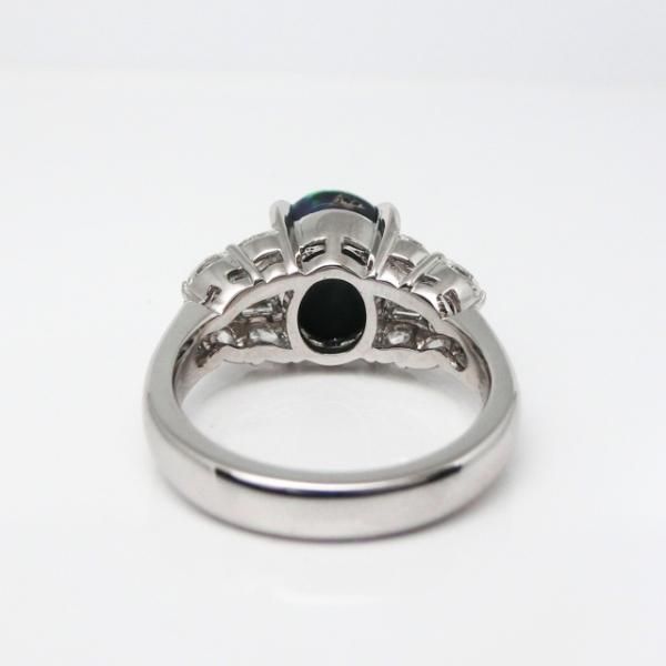 ブラックオパール ダイヤモンドリング BO 2.37ct D 0.77ct Pt900 ブラックオパール ダイヤモンドリング BO 2.37ct D 0.77ct Pt900