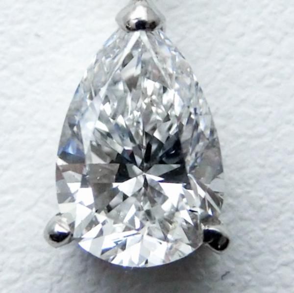 ペアシェイプダイヤモンドネックレス D 1.015ct F-SI2 45cm ペアシェイプダイヤモンドネックレス D 1.015ct F-SI2 45cm