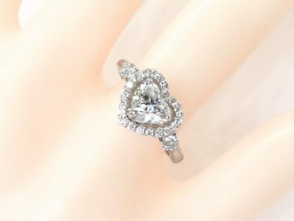 ハートシェイプダイヤモンドリング D 1.01ct D-SI1 D 0.32ct ハートシェイプダイヤモンドリング D 1.01ct D-SI1 D 0.32ct