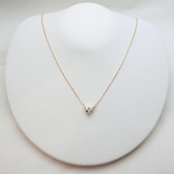 ハートシェイプダイヤモンドネックレス D 0.253ct F-VS1 40cm ハートシェイプダイヤモンドネックレス D 0.253ct F-VS1 40cm