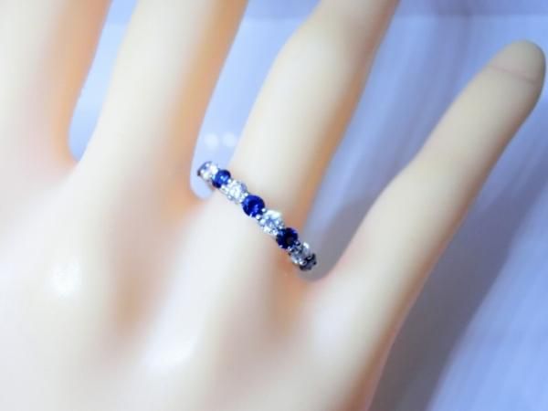コーンフラワーカラーサファイア ダイヤモンドリング SA 0.47ct