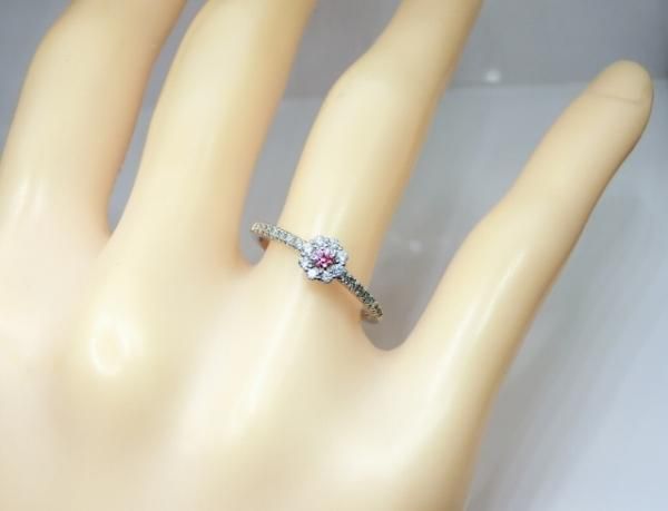 インテンスピンクダイヤモンド H&Cダイヤモンドリング D 0.042ct インテンスピンクダイヤモンド H&Cダイヤモンドリング D 0.042ct