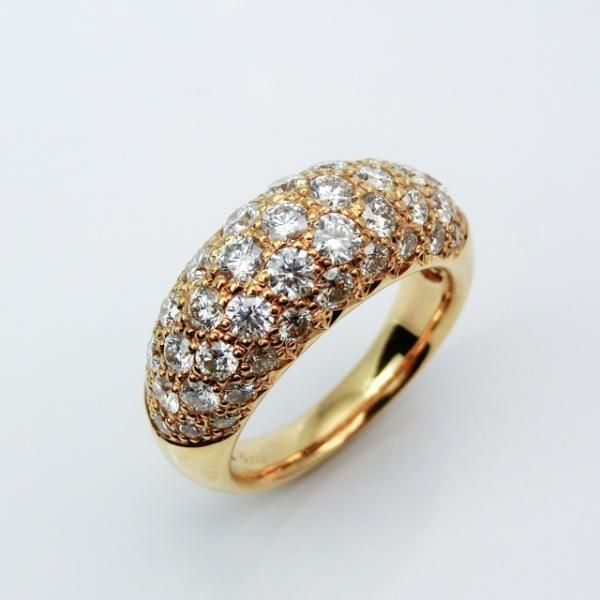 パヴェダイヤモンドリング D 2.59ct K18YG BOUTIQUE LINE