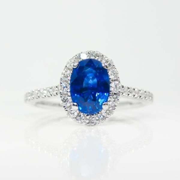 コーンフラワーカラーサファイア ダイヤモンドリング SA 1.18ct コーンフラワーカラーサファイア ダイヤモンドリング SA 1.18ct