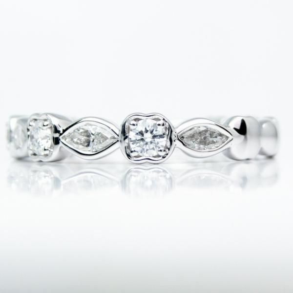 マーキスカットダイヤモンドハーフエタニティリング D 0.33ct マーキスカットダイヤモンドハーフエタニティリング D 0.33ct